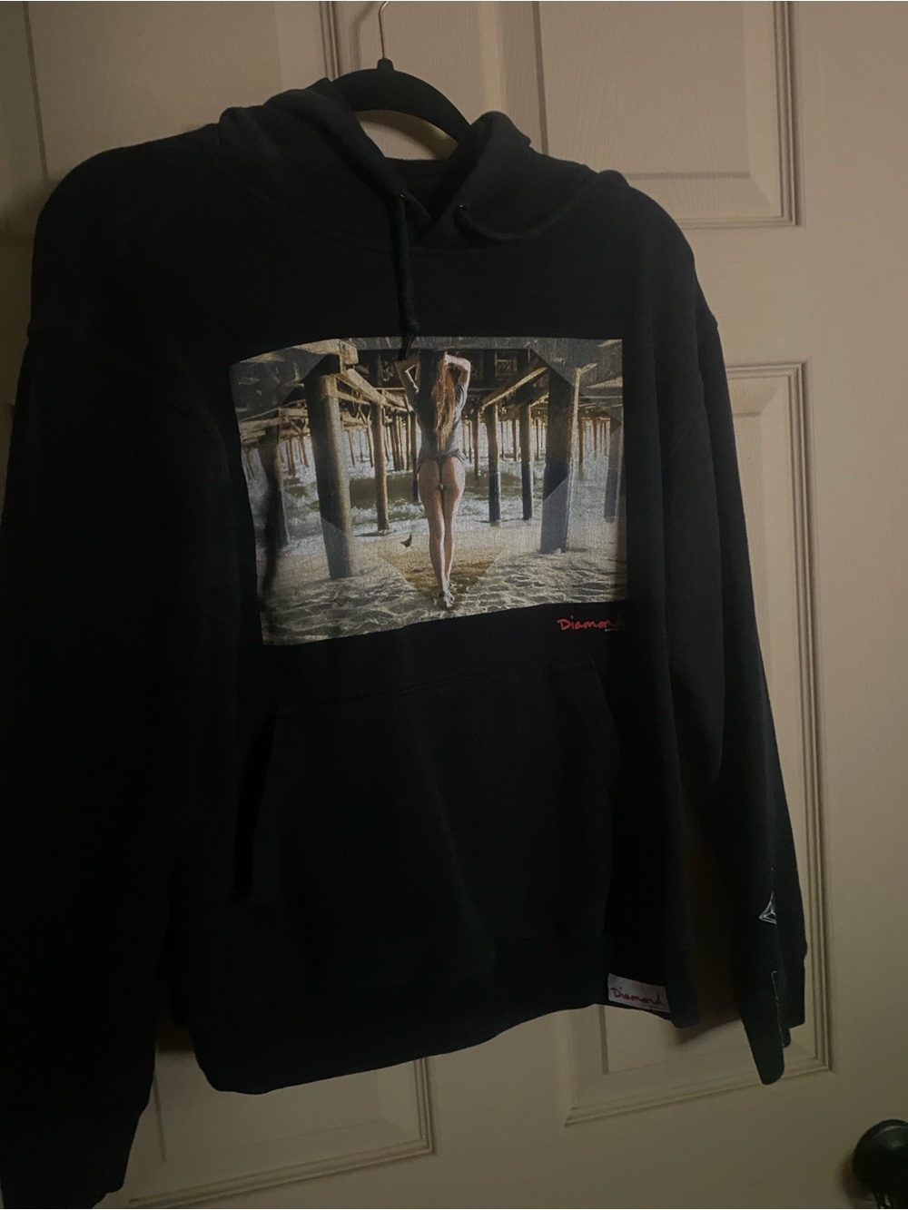 Diamond Hoodie with Beach Babe Design